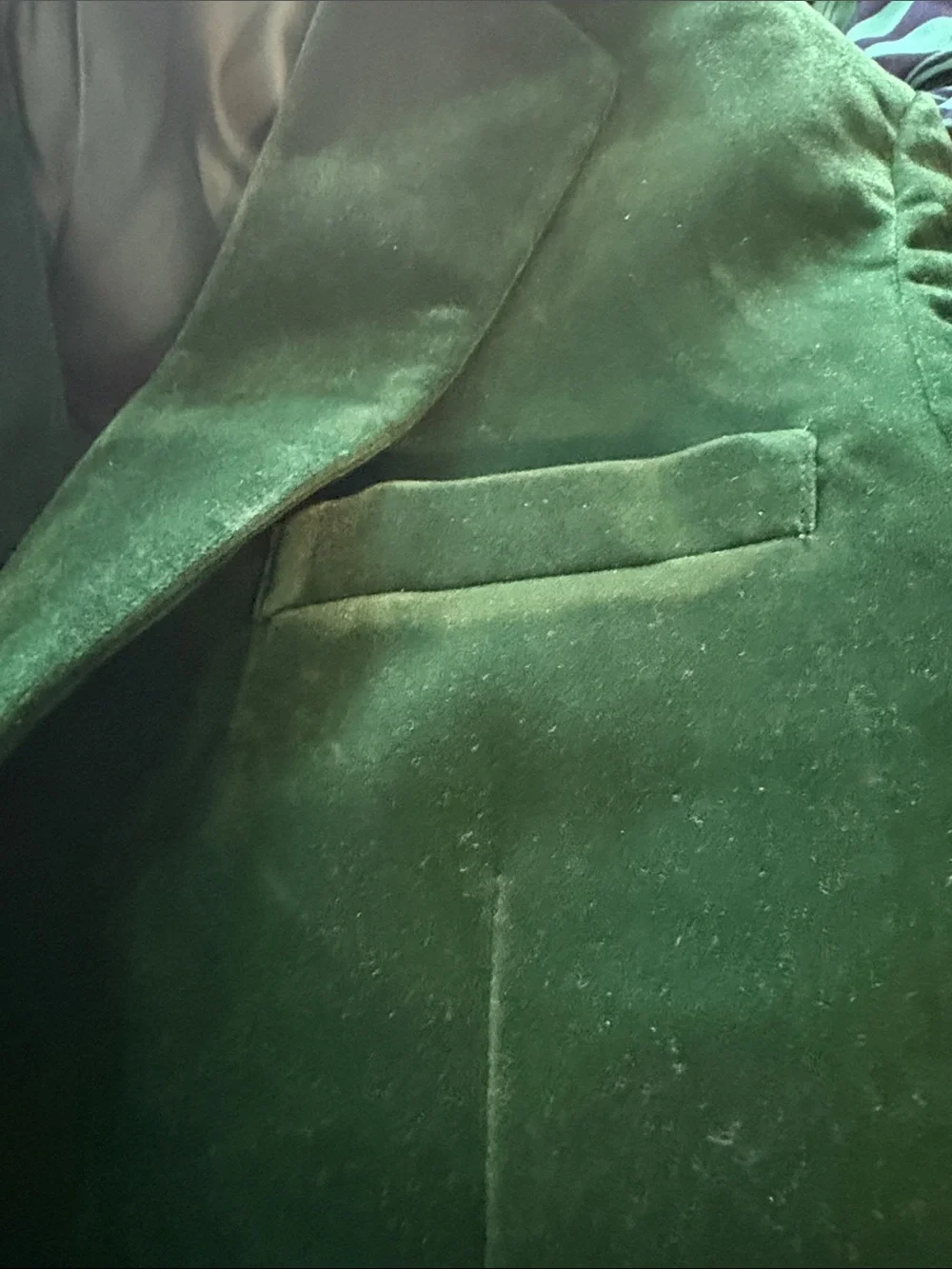 Emerald Velvet Boy's Blazer - Classic Single-Breasted Jacket